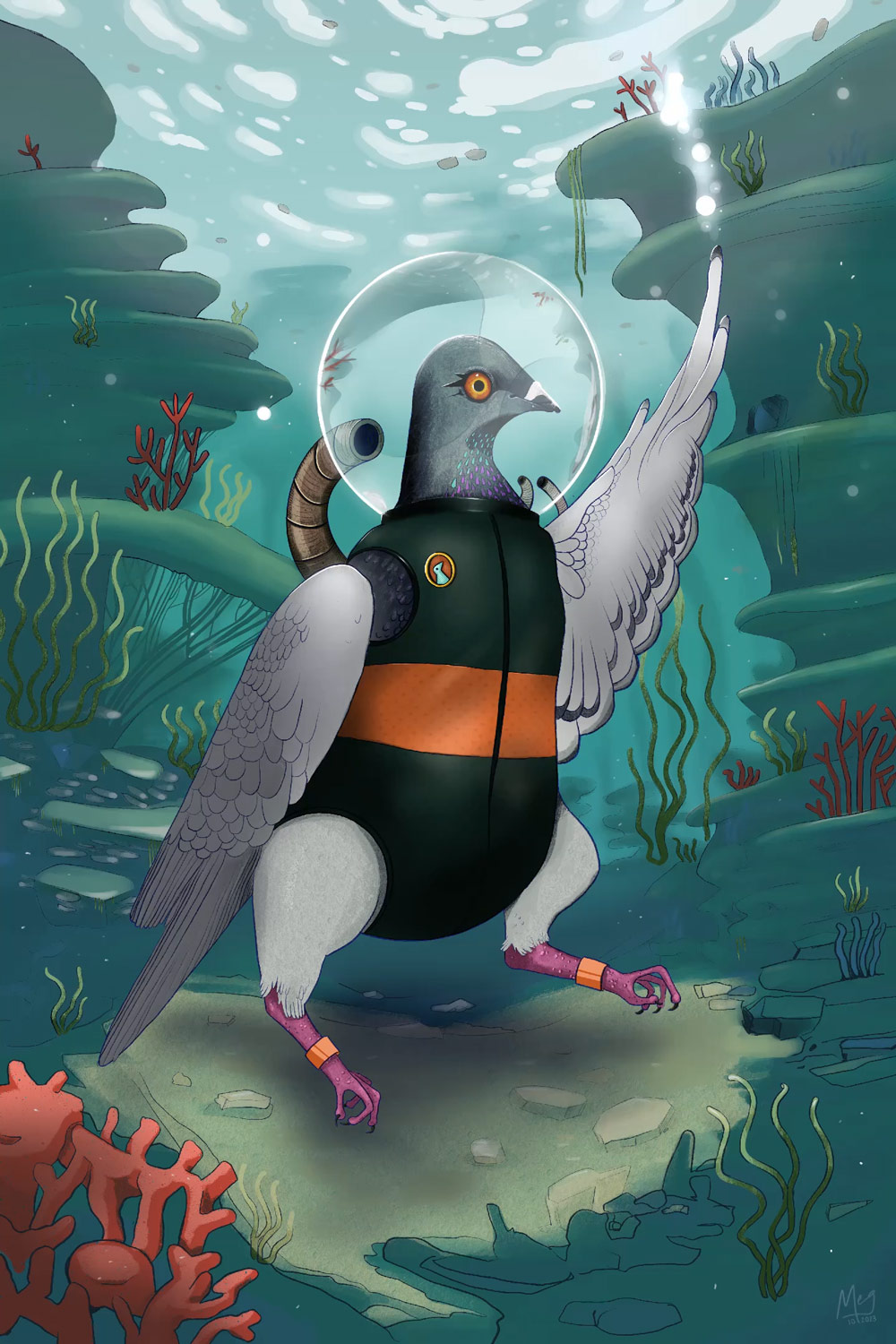 Underwater Pigeon